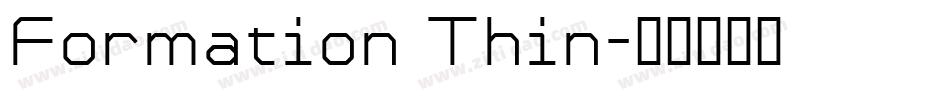 Formation Thin字体转换